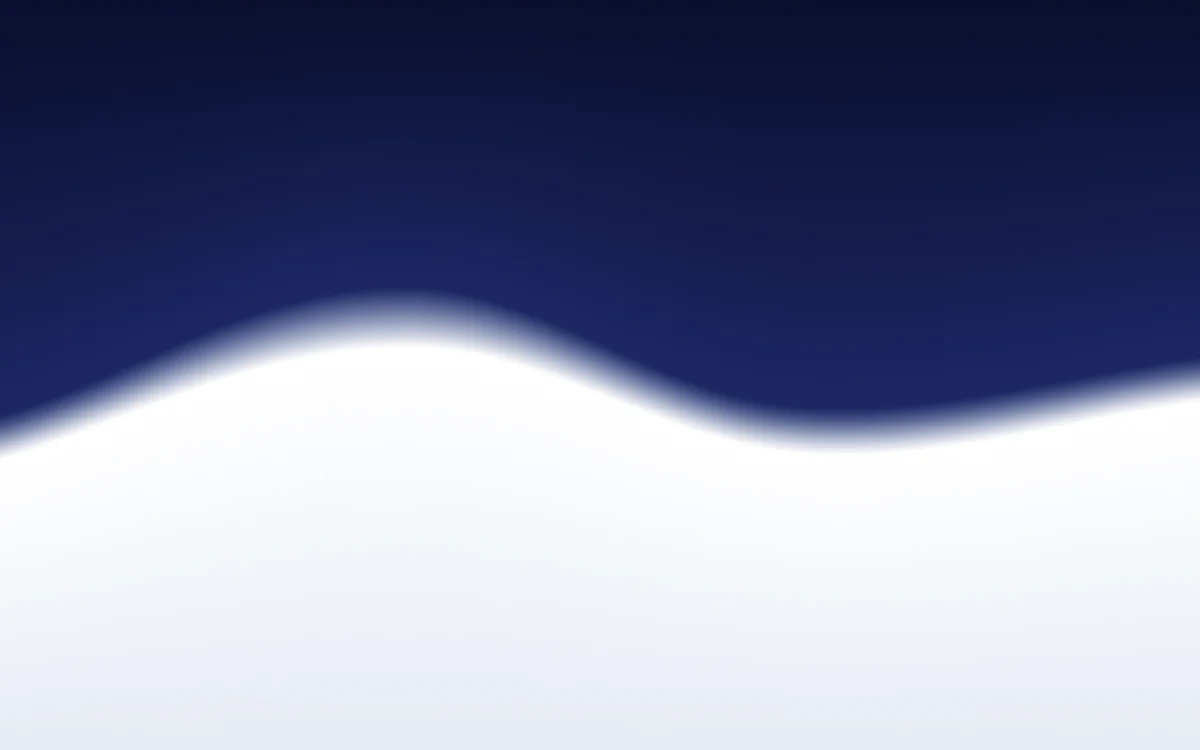 Snowline: Night sky over a white crest.